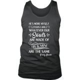 "He's more myself than i am" Men's Tank Top - Gifts For Reading Addicts