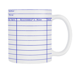 Library Card Multicolor Mug - Gifts For Reading Addicts
