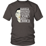 Ruth Bader "A Girl With A Book" Unisex T-Shirt - Gifts For Reading Addicts