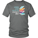 "A Book A Day" Unisex T-Shirt - Gifts For Reading Addicts