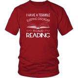 "Sleeping disorder" Unisex T-Shirt - Gifts For Reading Addicts