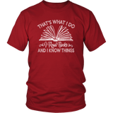 "I Read Books" Unisex T-Shirt - Gifts For Reading Addicts