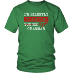 "I'm Silently Correcting Your Grammar" Unisex T-Shirt - Gifts For Reading Addicts