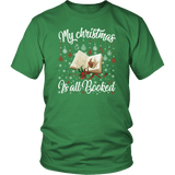 "My Christmas Is All Booked" Unisex T-Shirt - Gifts For Reading Addicts