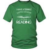 "Sleeping disorder" Unisex T-Shirt - Gifts For Reading Addicts
