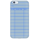 Library Card Phone Case Blue - Gifts For Reading Addicts