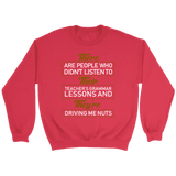 "GRAMMAR" Sweatshirt - Gifts For Reading Addicts