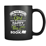 Tea and Books , Black Mug - Gifts For Reading Addicts