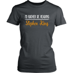 "I'd Rather Be Reading SK" Women's Fitted T-shirt - Gifts For Reading Addicts
