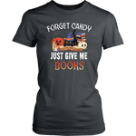"Forget Candy" Women's Fitted T-shirt - Gifts For Reading Addicts