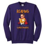"Reading gives me"YOUTH CREWNECK SWEATSHIRT - Gifts For Reading Addicts