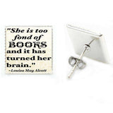 Bookish Vintage stud earrings - Gifts For Reading Addicts