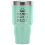 Books Make Me Happy Travel Mug - Gifts For Reading Addicts