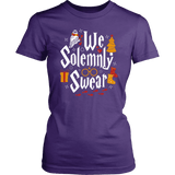 "We Solemnly Swear" Women's Fitted T-shirt - Gifts For Reading Addicts