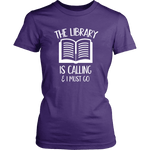 "The library" Women's Fitted T-shirt - Gifts For Reading Addicts