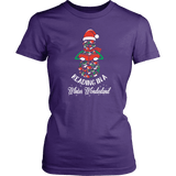 "Reading in a winter wonderland" Women's Fitted T-shirt - Gifts For Reading Addicts