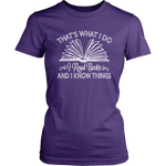 "I Read Books" Women's Fitted T-shirt - Gifts For Reading Addicts