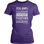 "You and i" Women's Fitted T-shirt - Gifts For Reading Addicts