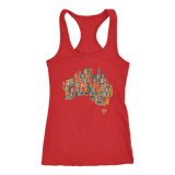 "Australia Bookish Map" Women's Tank Top - Gifts For Reading Addicts