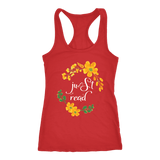 "just read" Women's Tank Top - Gifts For Reading Addicts