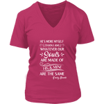 "He's more myself than i am" V-neck Tshirt - Gifts For Reading Addicts