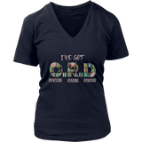 "I've Got O.R.D" V-neck Tshirt - Gifts For Reading Addicts