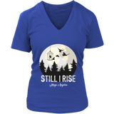 "Still I Rise" V-neck Tshirt - Gifts For Reading Addicts