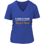 "I'd Rather Be reading MA" V-neck Tshirt - Gifts For Reading Addicts