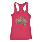 "Australia Bookish Map" Women's Tank Top - Gifts For Reading Addicts