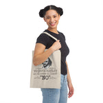 To Quote Hamlet Act III Scene III Line 87, 'No' Canvas Tote Bag - Vintage style - Gifts For Reading Addicts
