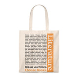 Choose Your Future Choose Books Canvas Tote Bag - Vintage style - Gifts For Reading Addicts