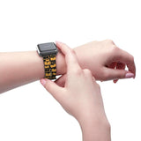 Yellow Bookish Pattern Design Watch Band for Apple Watch - Gifts For Reading Addicts