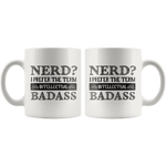 "Nerd?"11oz White Mug - Gifts For Reading Addicts