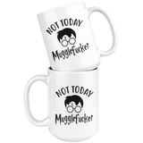 "Not Today" 15oz White Mug - Gifts For Reading Addicts