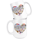 "I am a bookaholic" 15oz white mug - Gifts For Reading Addicts