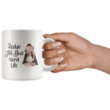 "The Book Nerd Life"11oz White Mug - Gifts For Reading Addicts
