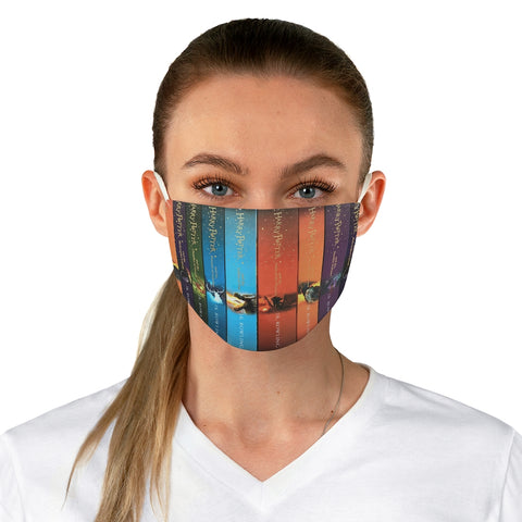 HP Book Spines Fabric Face Mask - Gifts For Reading Addicts