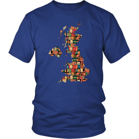 "UK Bookish Map" Unisex T-Shirt