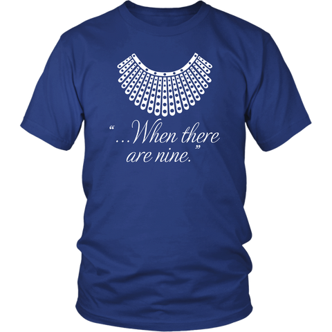 "When there are nine" Unisex T-Shirt - Gifts For Reading Addicts