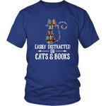 "Cats and books" Unisex T-Shirt - Gifts For Reading Addicts