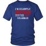 "I'm Silently Correcting Your Grammar" Unisex T-Shirt - Gifts For Reading Addicts