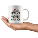 "I love you" 11oz white mug - Gifts For Reading Addicts