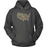 "USA Bookish Map" Hoodie - Gifts For Reading Addicts