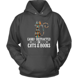 "Cats and books" Hoodie - Gifts For Reading Addicts
