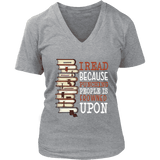 "I Read" V-neck Tshirt - Gifts For Reading Addicts