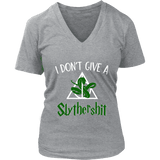 "i Don't Give A Slythershit" V-neck Tshirt - Gifts For Reading Addicts