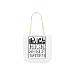 High Shelf Esteem Canvas Tote Bag - Vintage style - Gifts For Reading Addicts