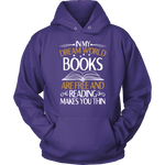 "In My Dream World" Hoodie - Gifts For Reading Addicts