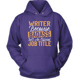 "badass isn't an official job title" Hoodie - Gifts For Reading Addicts