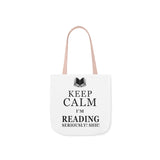 Keep Calm I'm Reading Canvas Tote Bag - Vintage style - Gifts For Reading Addicts